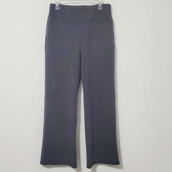 Lunya Pima Cotton Good In Bed Wide Straight Leg Lounge Pants Taupe Brown Medium - Picture 2 of 12